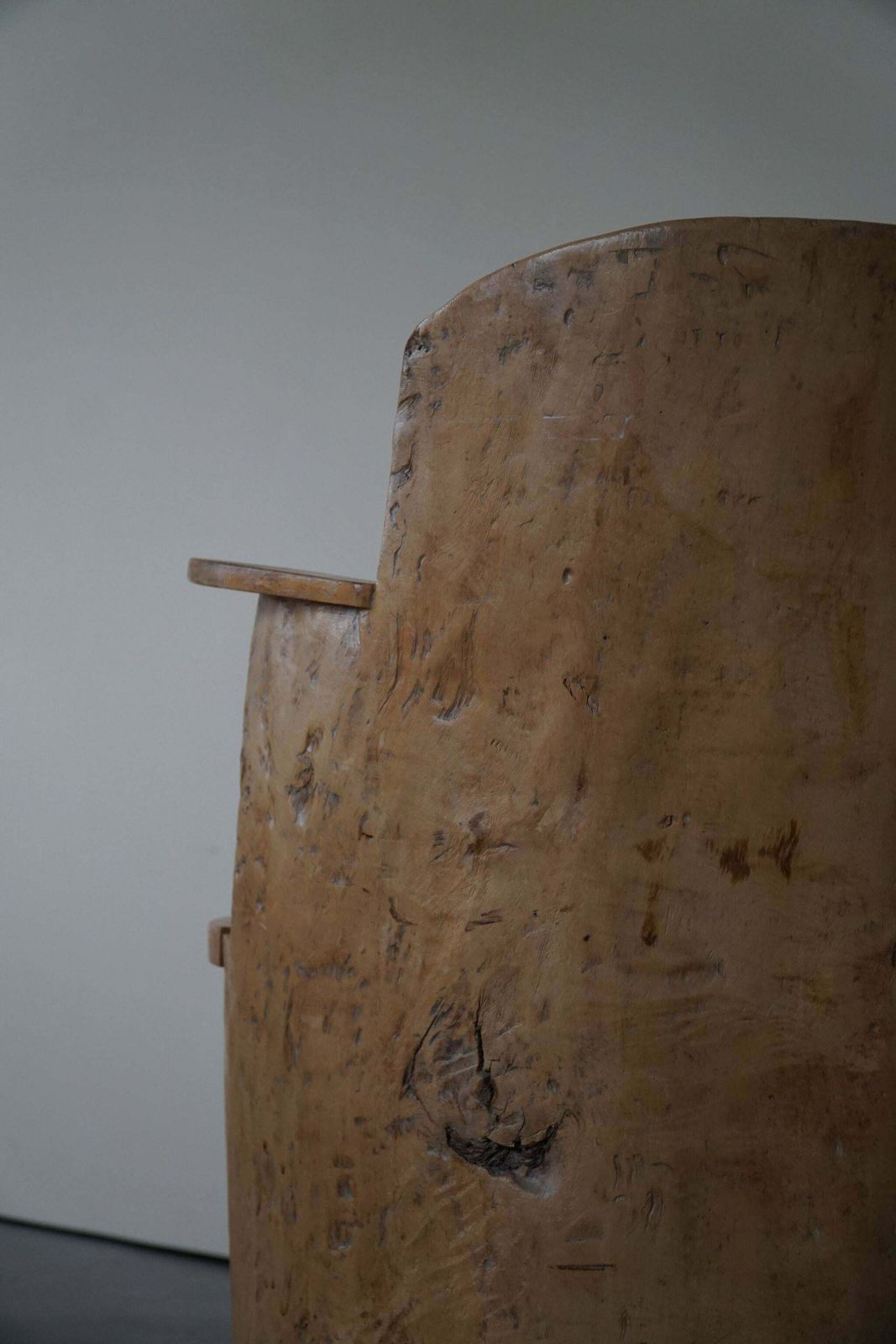 Wabi Sabi Stump Chair In Solid Birch By A Swedish Cabinetmaker Modern 1950s photo vinterior