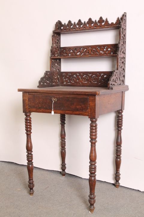 Delightful Antique Writing Desk / Table Emilian Walnut Louis Philippe 1850 !! photo furniture