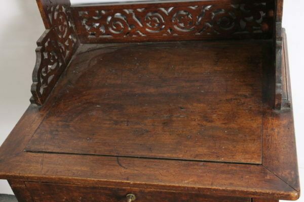photo furniture Delightful Antique Writing Desk / Table Emilian Walnut Louis Philippe 1850 !!