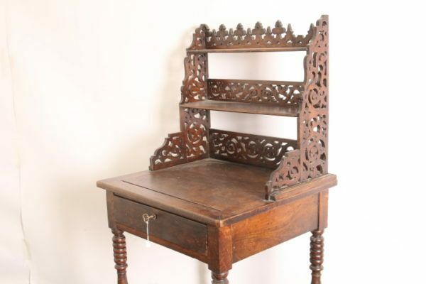 786.24 Delightful Antique Writing Desk / Table Emilian Walnut Louis Philippe 1850 !! photo