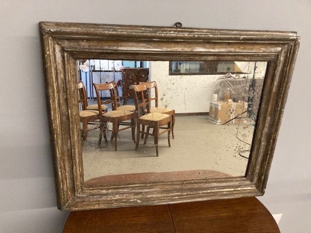 Ancient Gold And Silver Mecca Mirror XVIII Century. Italy photo Home Decor