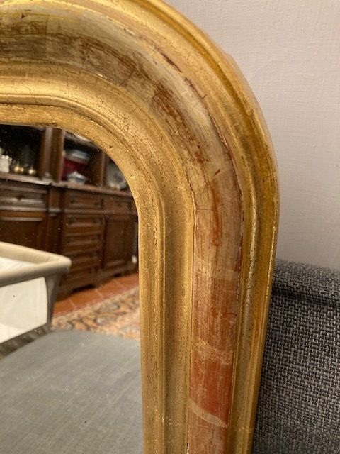 Antique Gilded Mirror From The 19th Century France, photo 436.8