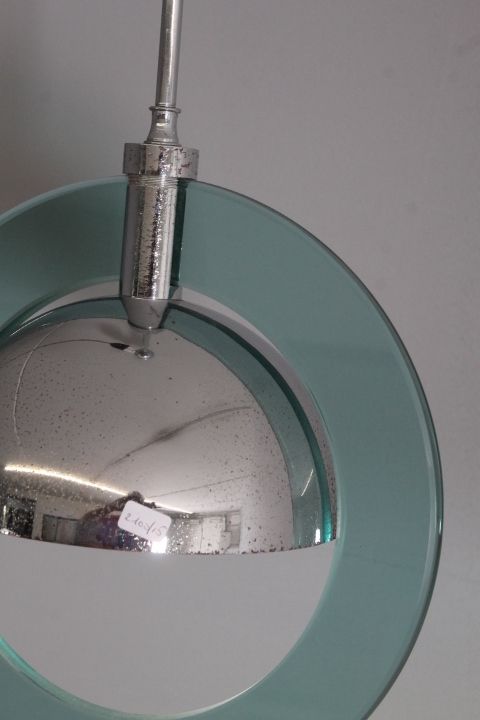Suspension Chandelier From The 70s Space Age, Modern Vintage Design. photo vinterior