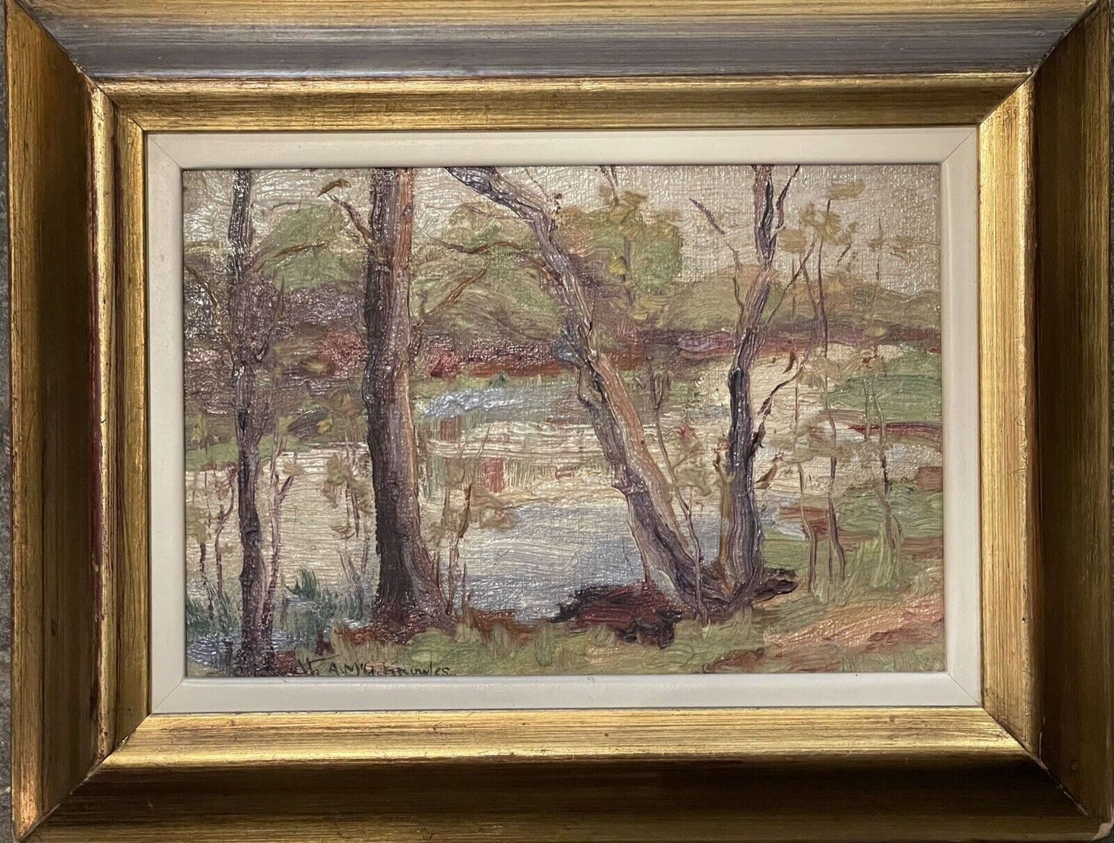 A Landscape Oil Painting By Elizabeth Mcgillivray Knowles.