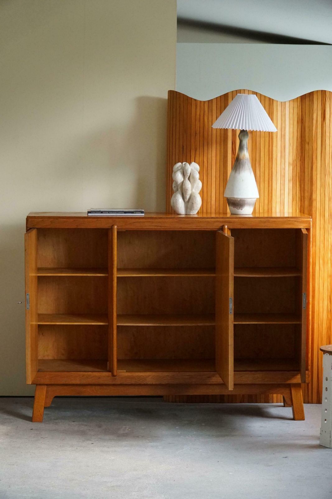 Mid Century Cabinet / Sideboard In Teak & Oak, Danish Cabinetmaker, 1960s photo for sale