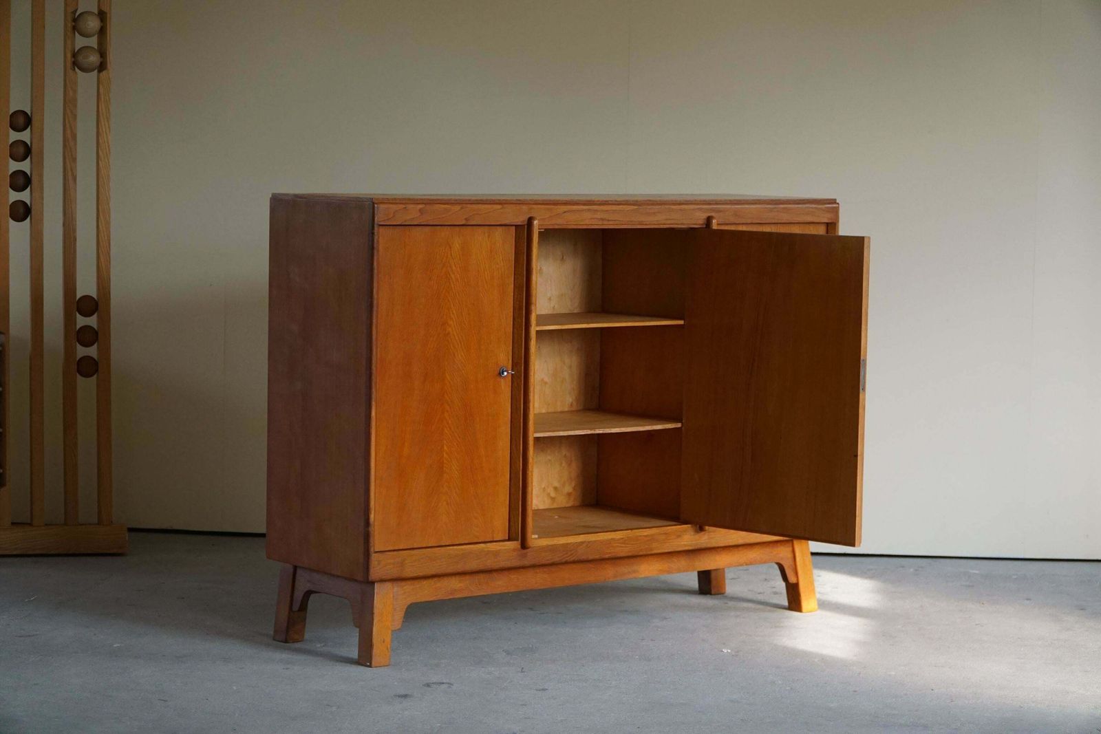 photo for sale Mid Century Cabinet / Sideboard In Teak & Oak, Danish Cabinetmaker, 1960s