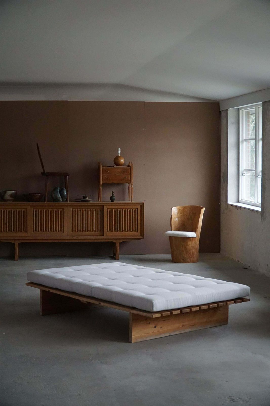 Danish Modern Daybed, Reupholstered, Made In Pine, By Nyt I Bo, 1970s photo furniture