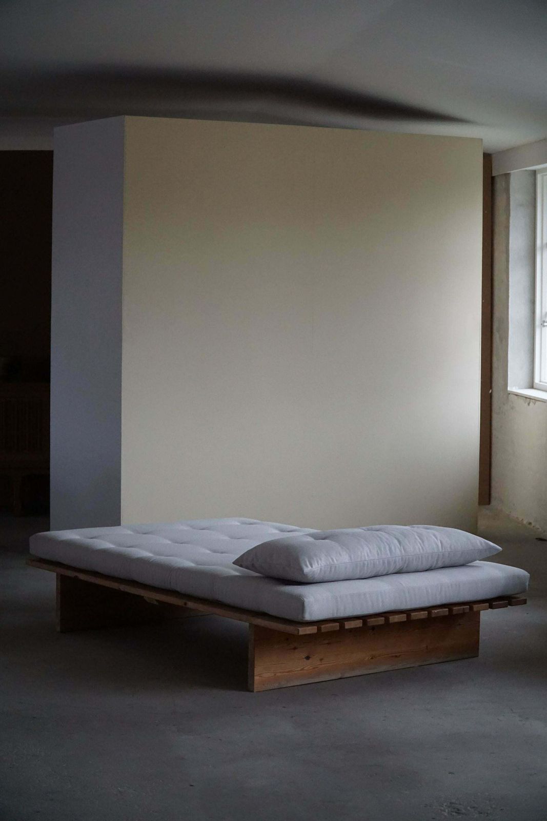 Furniture Danish Modern Daybed, Reupholstered, Made In Pine, By Nyt I Bo, 1970s photo