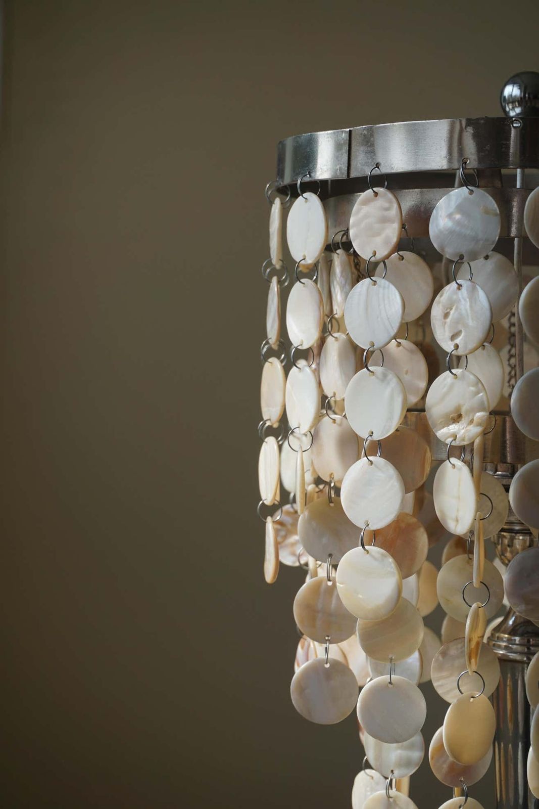 Art Deco Table Lamp With Mother Of Pearls Top And Funkis Style Frame photo 681.0