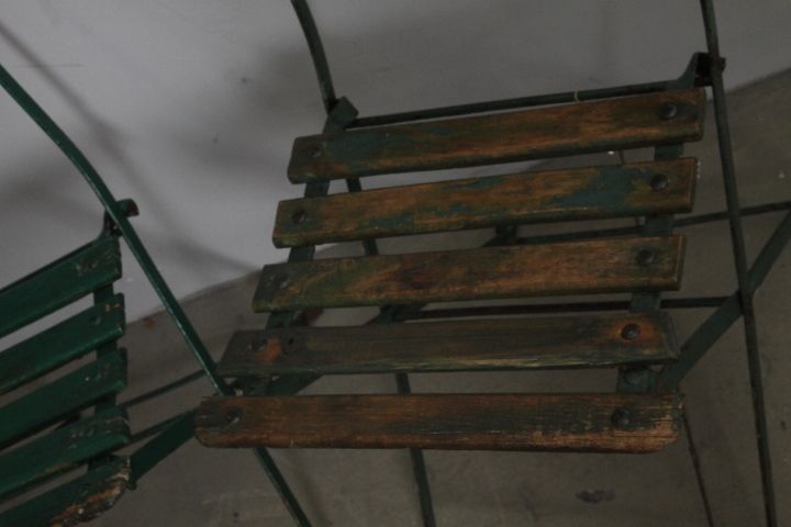 Group Of Four Original 50s Vintage Modern Antique Bistro Chairs photo buy