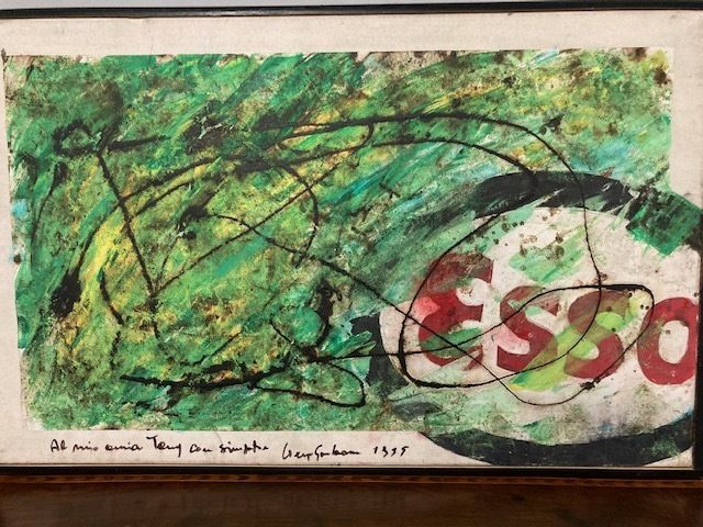 Contemporary Art Painting 1995 Cm 84 X Cm 52 Gamboni Giuseppe photo furniture