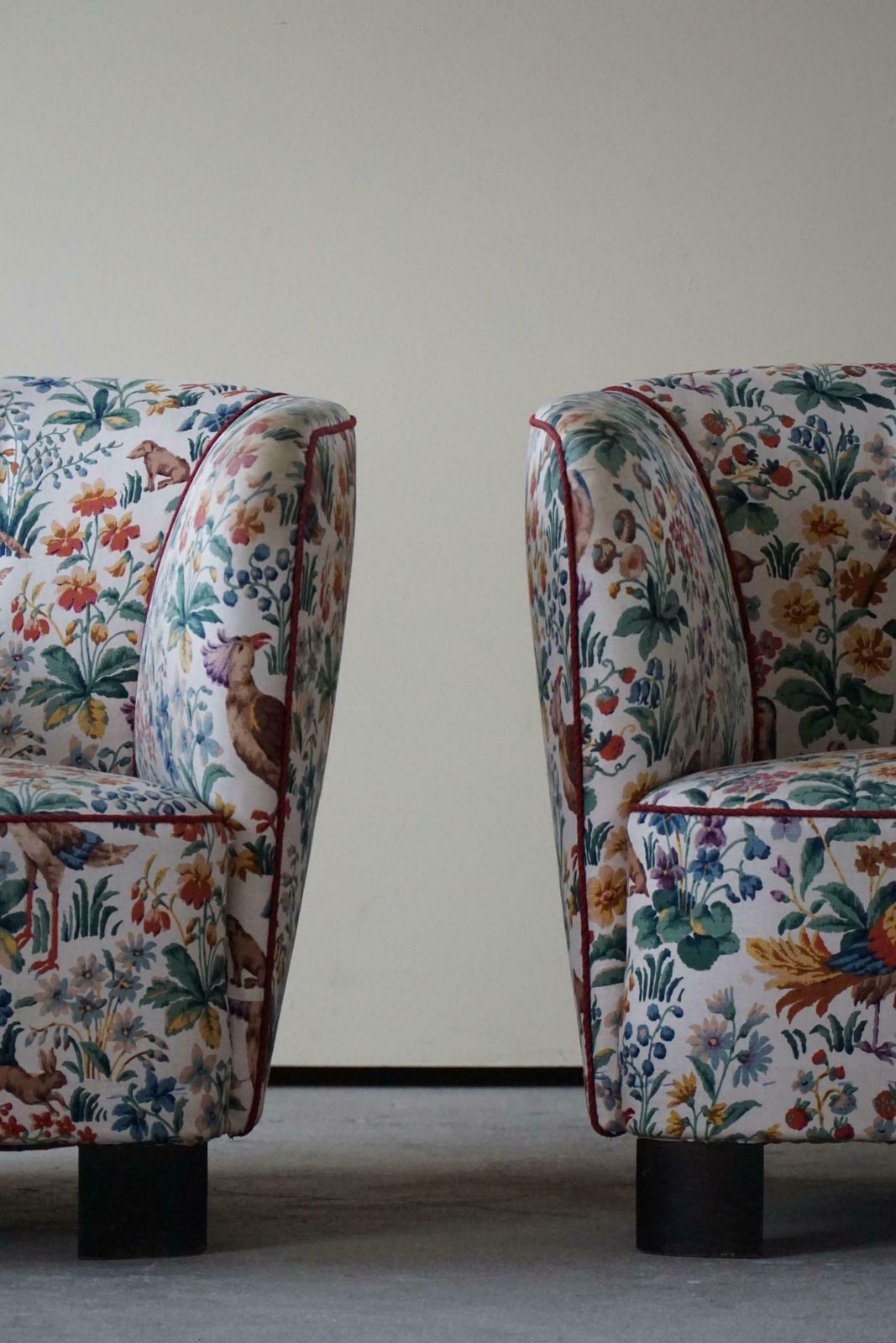 photo vintage Danish Mid Century   Pair Of Curved Club Chairs   Viggo Boesen Style   1940s £6,413.60per Set