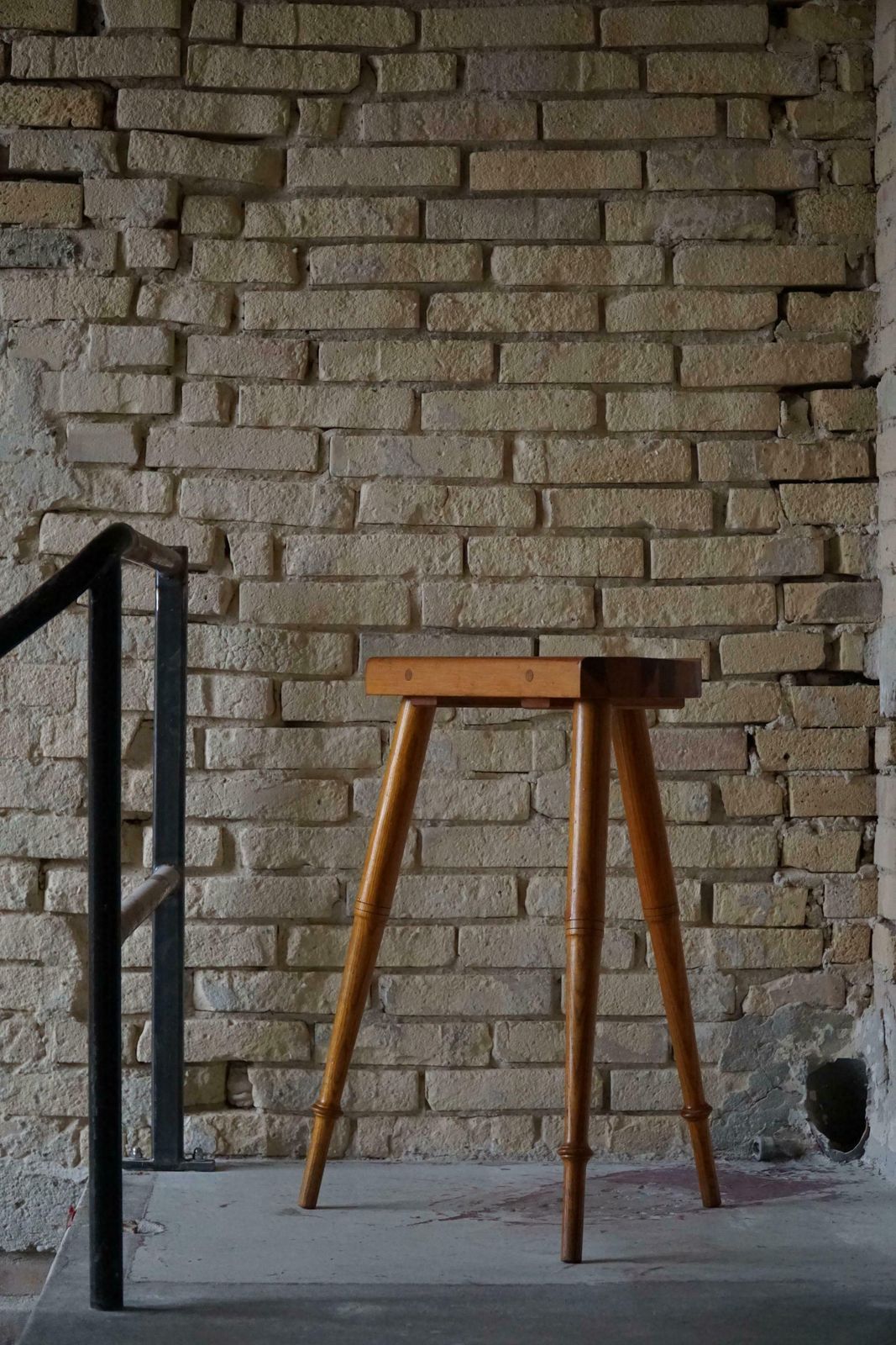 photo vinterior Tall Tripod Stool In Solid Pine, By A Danish Cabinetmaker, Mid Century, Ca 1960s £495.99