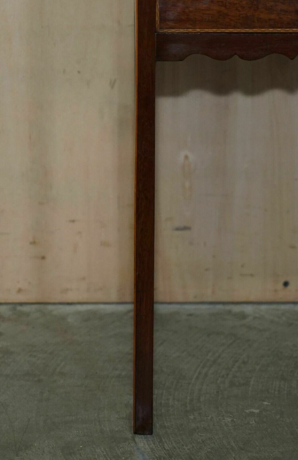 Antique Victorian Mahogany Single Drawer Tall Lamp Twin Top Table Plants Etc photo vintage