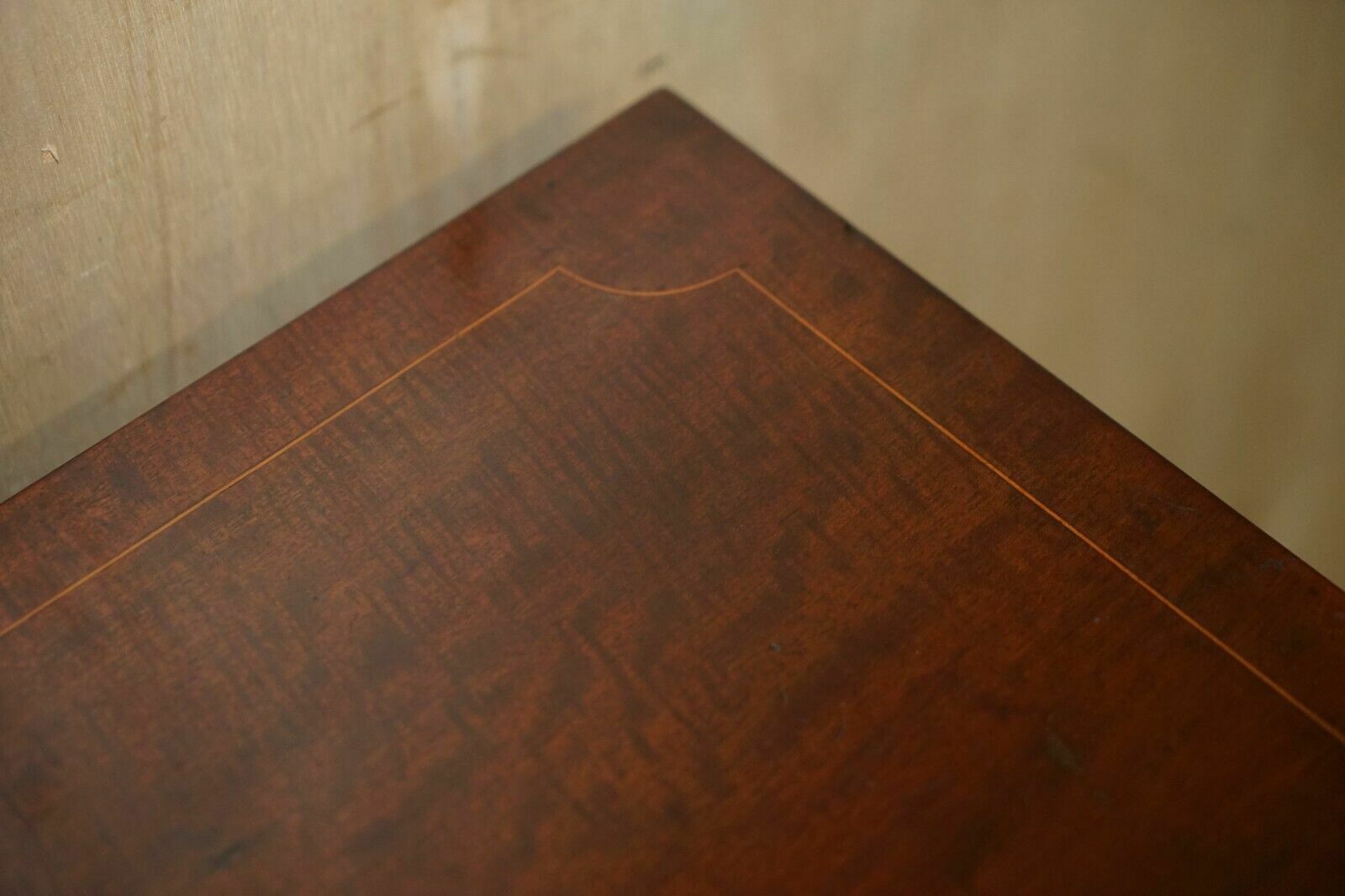 675.0 Antique Victorian Mahogany Single Drawer Tall Lamp Twin Top Table Plants Etc photo