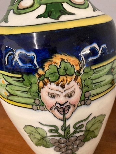 Antique Art Nouveau Majolica Vase Pasquali Umbertide 1910 Taste photo Home Decor