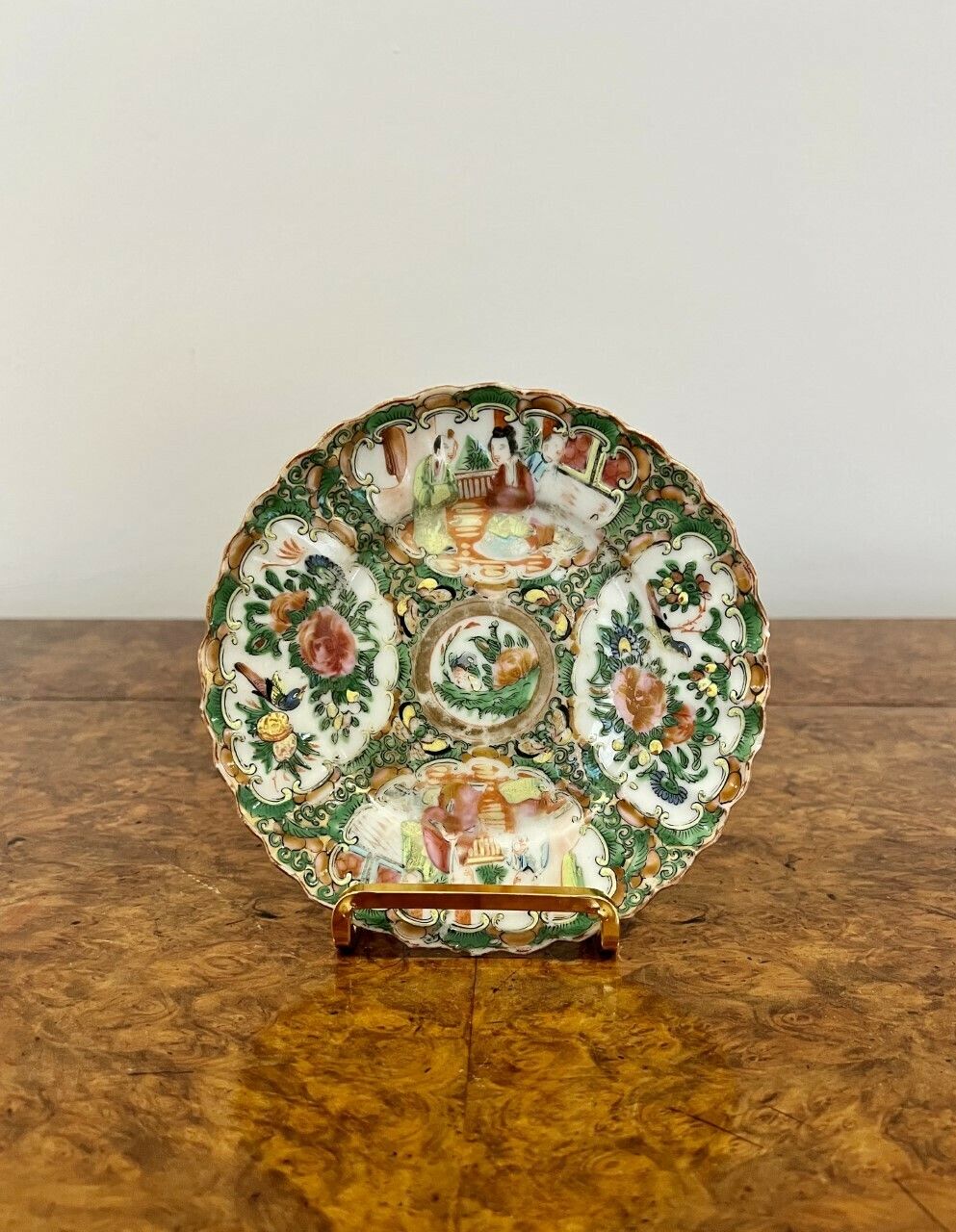 Antique Chinese Quality Famille Rose Hand Painted Plate photo Home Decor