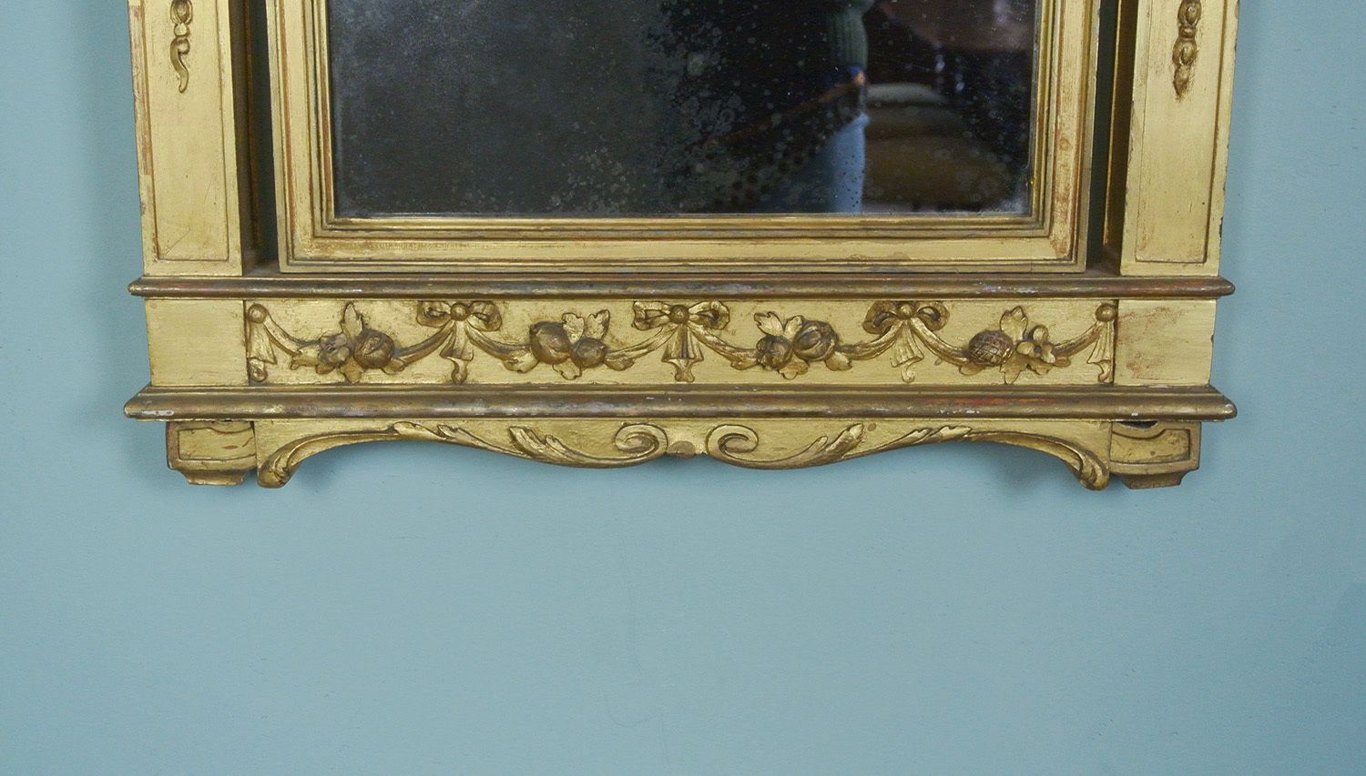 Superb Large George III Giltwood Neoclassical Pier Glass With Original Plate C. 1785 photo for sale