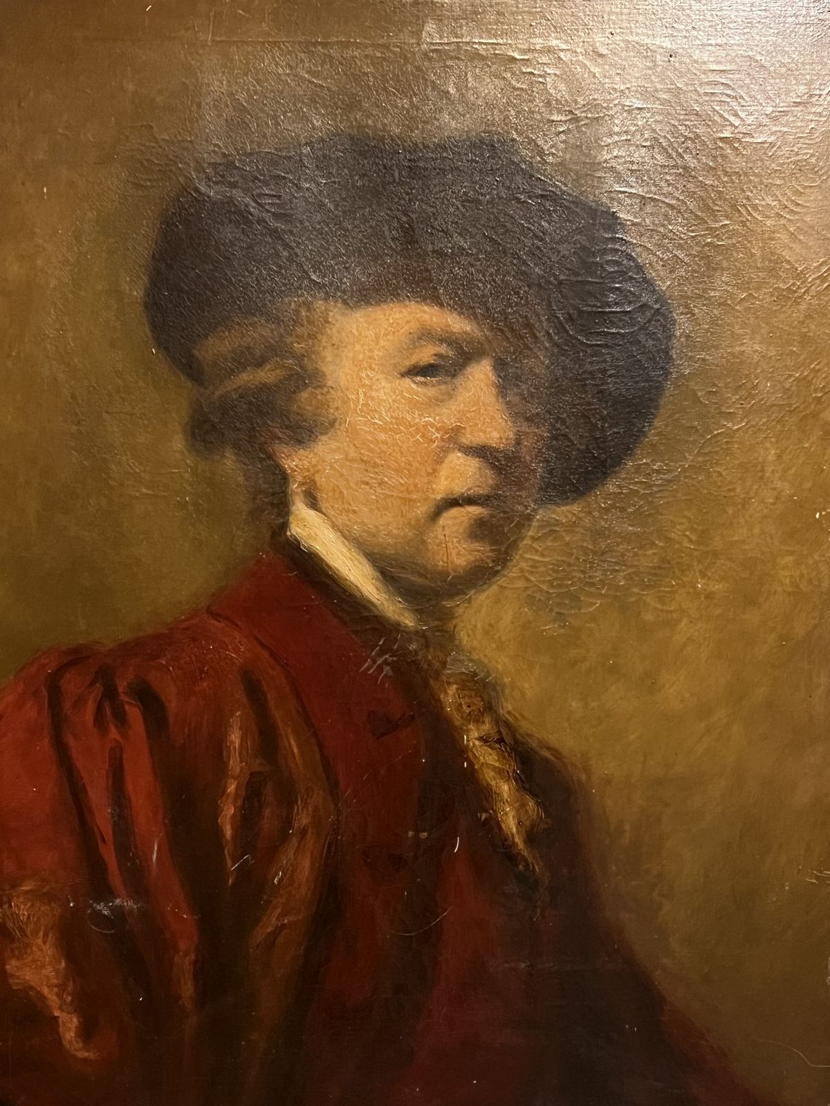 Early 19th Century Fine Art Portrait Of  Sir Joshua Reynolds By Artist R Hearn photo vinterior