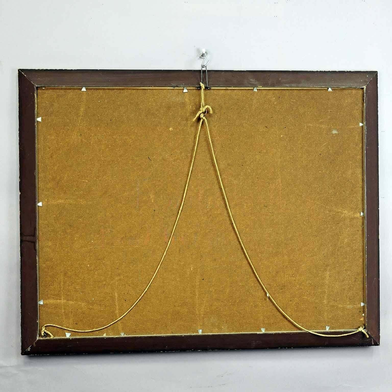 W. Melchinger, Bavarian Folksy Scene In Joinery photo Art