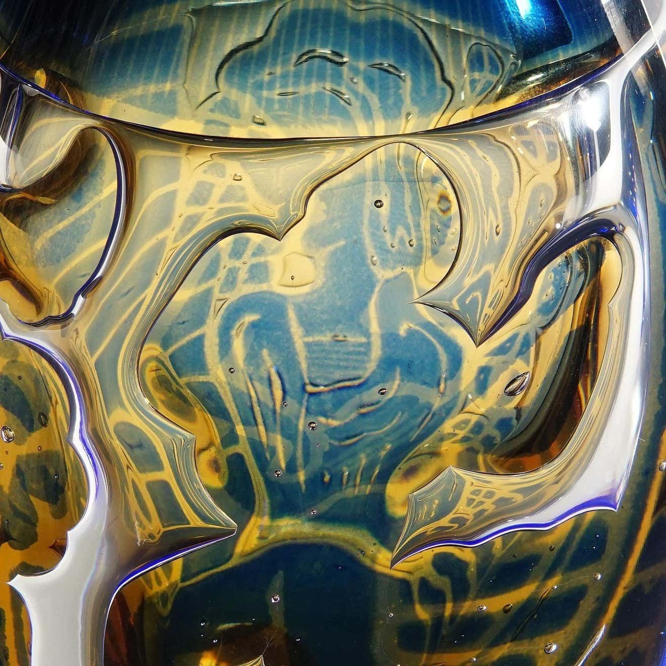 photo furniture Ariel ''Gondoliere'' Vase By Edvin Oehrstroem For Orrefors, Sweden 1962
