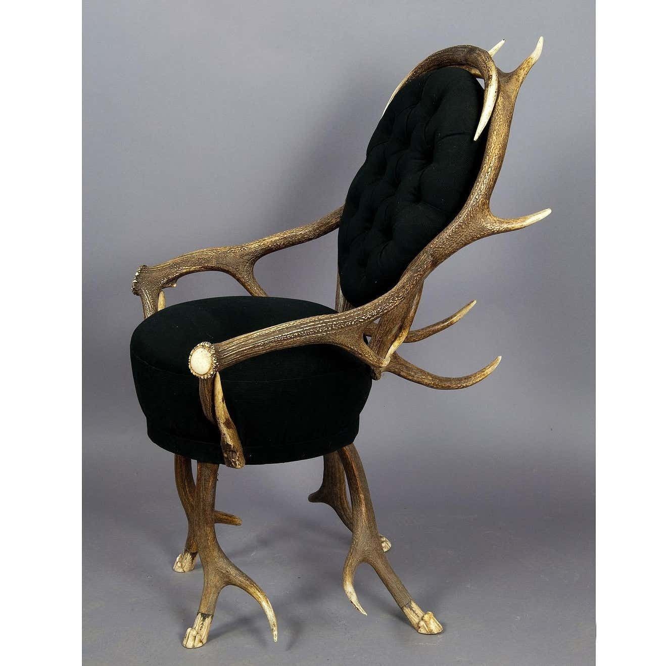 Paar Zeldzame Geweifauteuils, Frans, Ca. 1860 photo Meubels