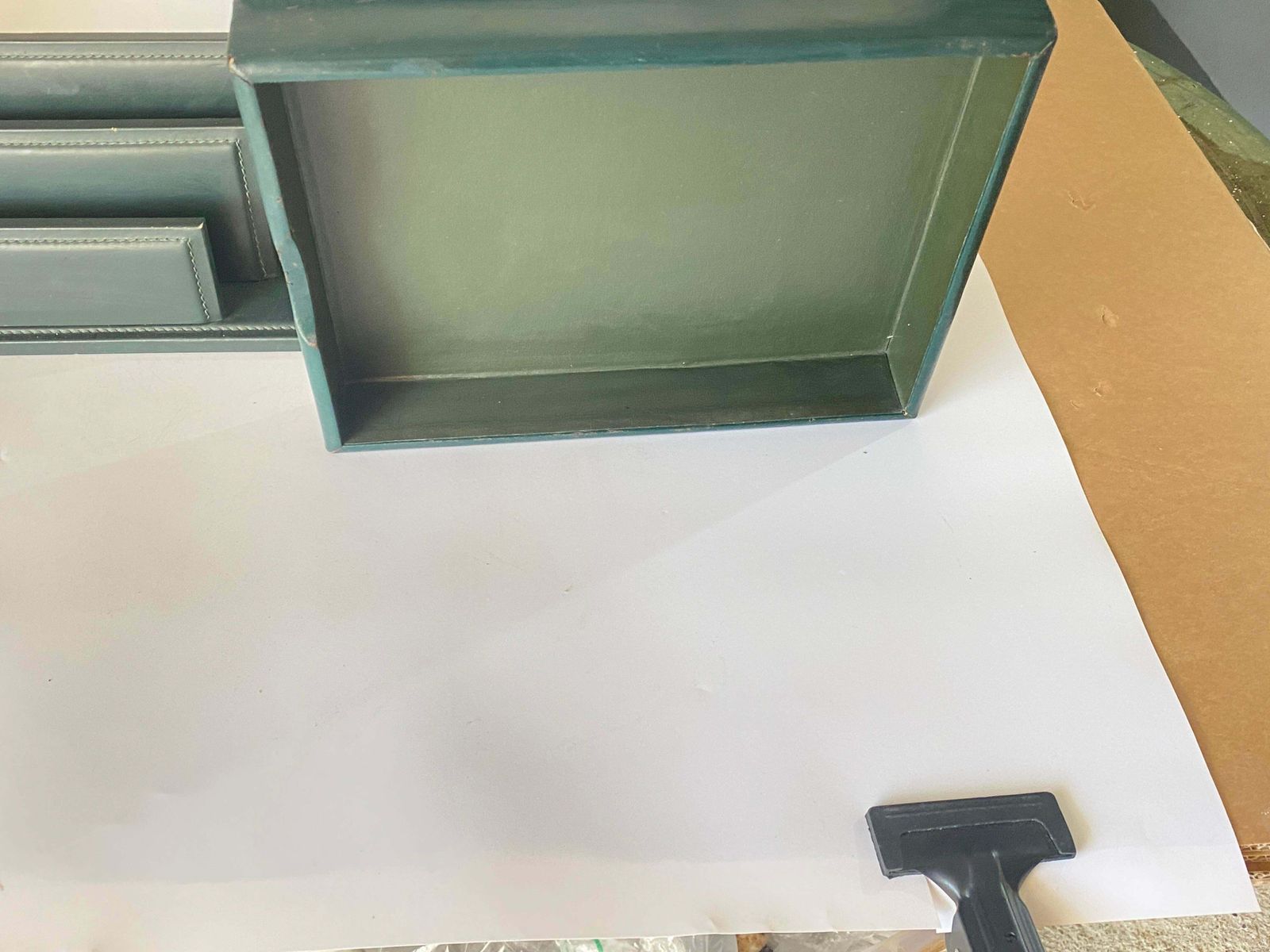 Desk Accessories, Letter Holder By Jacques Adnet And Letter Tray Paper Holder photo 490.0