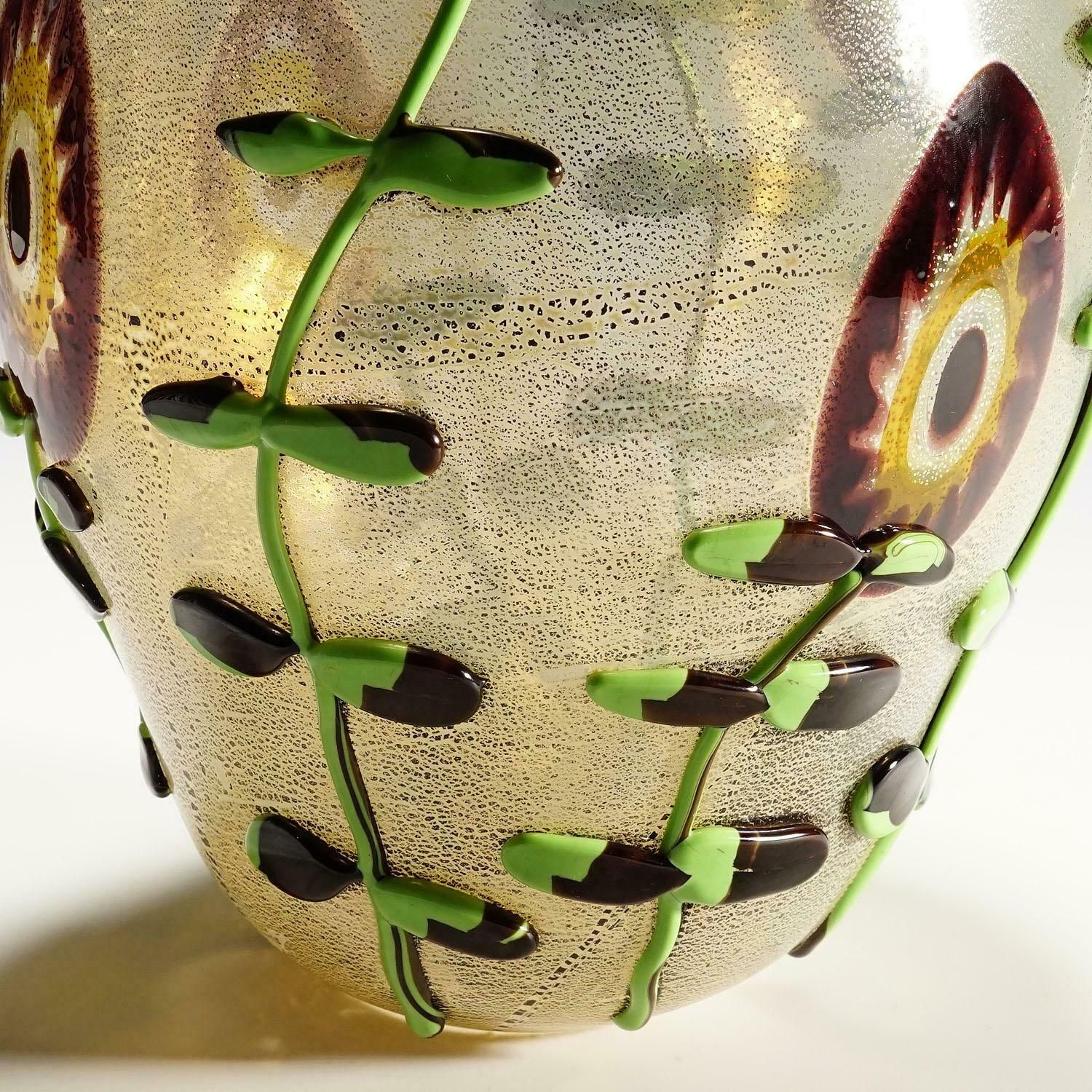 Monumental Art Glass Vase By Licio Zanetti, Murano Ca. 1970s photo 1663.0