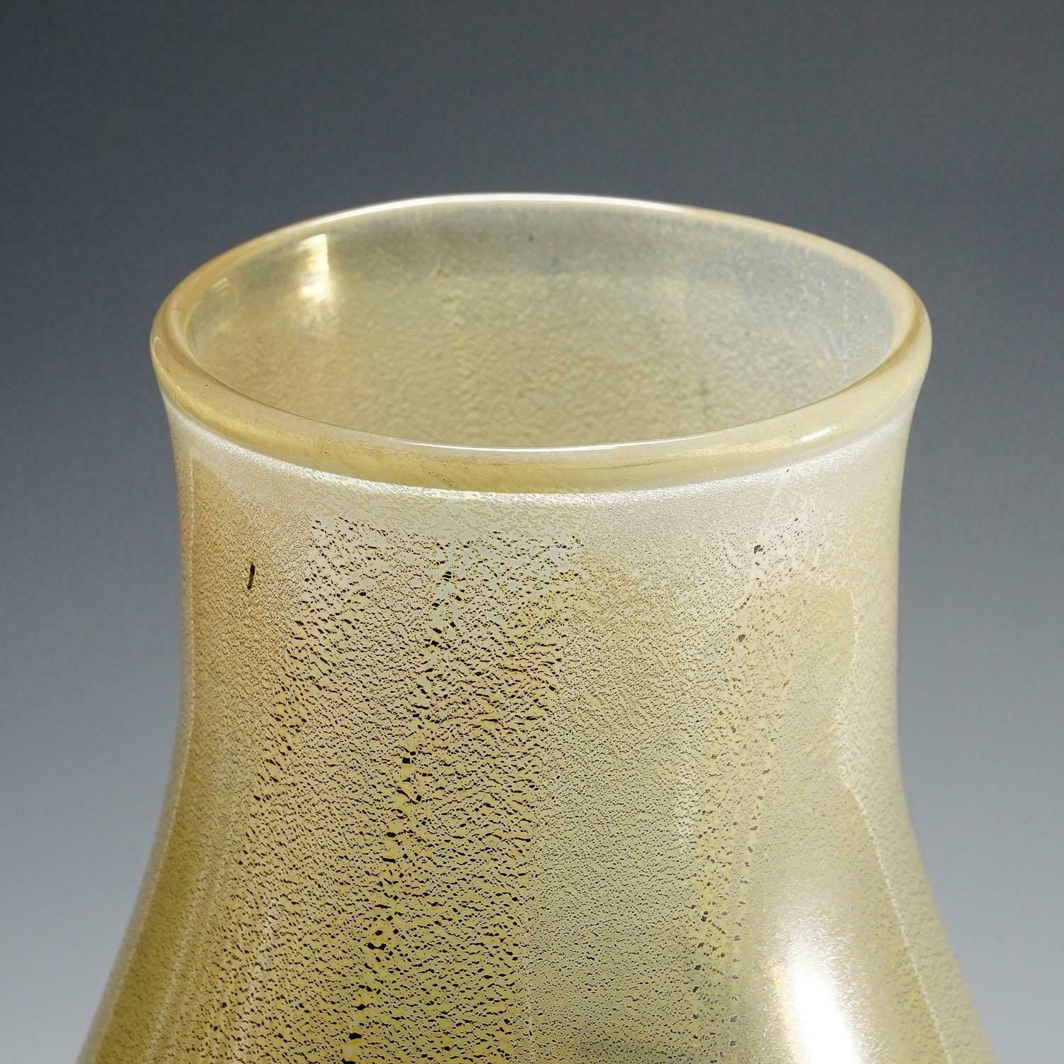 Monumental Art Glass Vase By Licio Zanetti, Murano Ca. 1970s photo buy