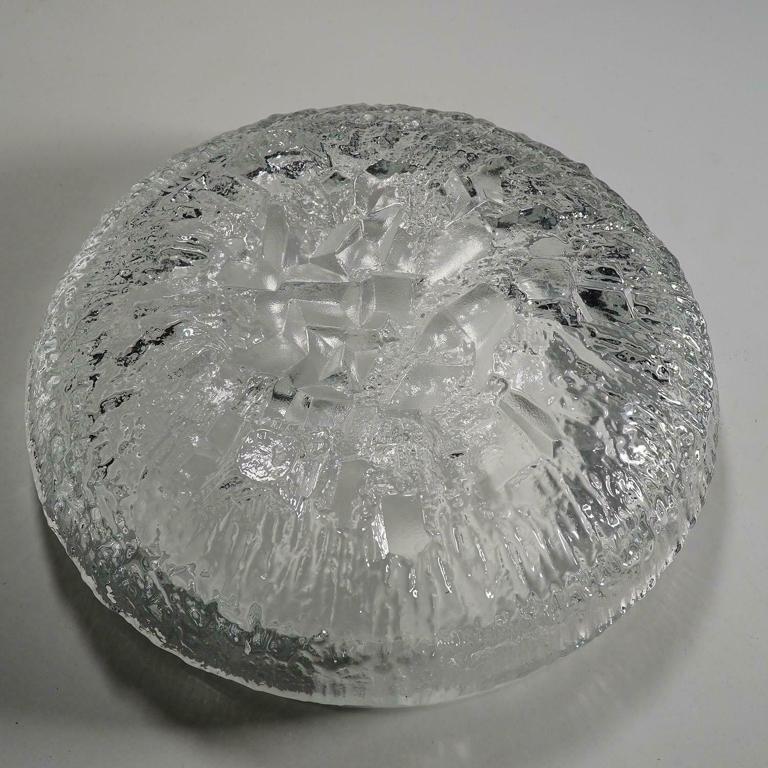 Ice Glass Bowl "Lunaria" By Tapio Wirkkala For Iittala 1972 photo buy