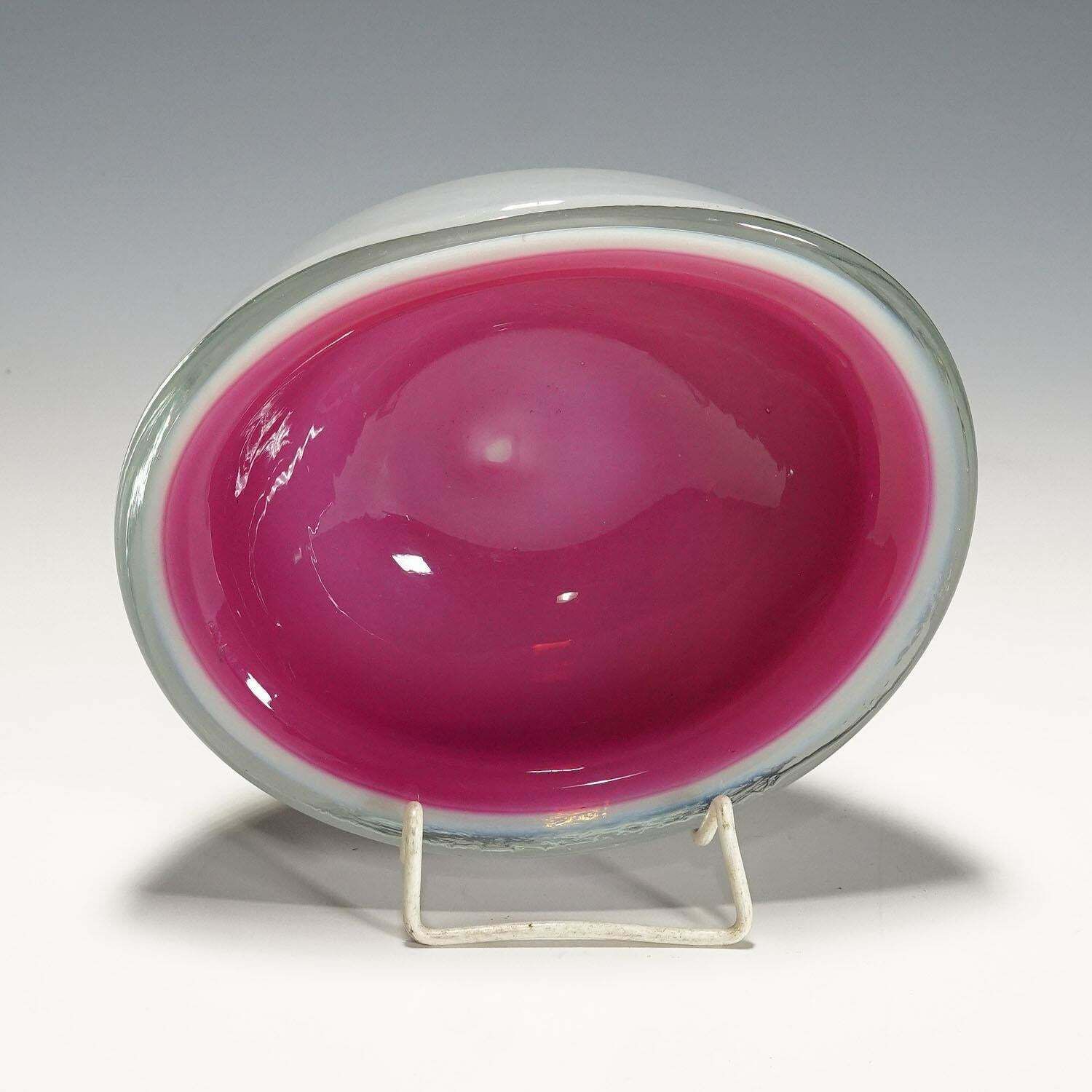 Archimede Seguso "Alabastro" Art Glass Bowl, Murano, Italy, Ca. 1958 photo Home Decor