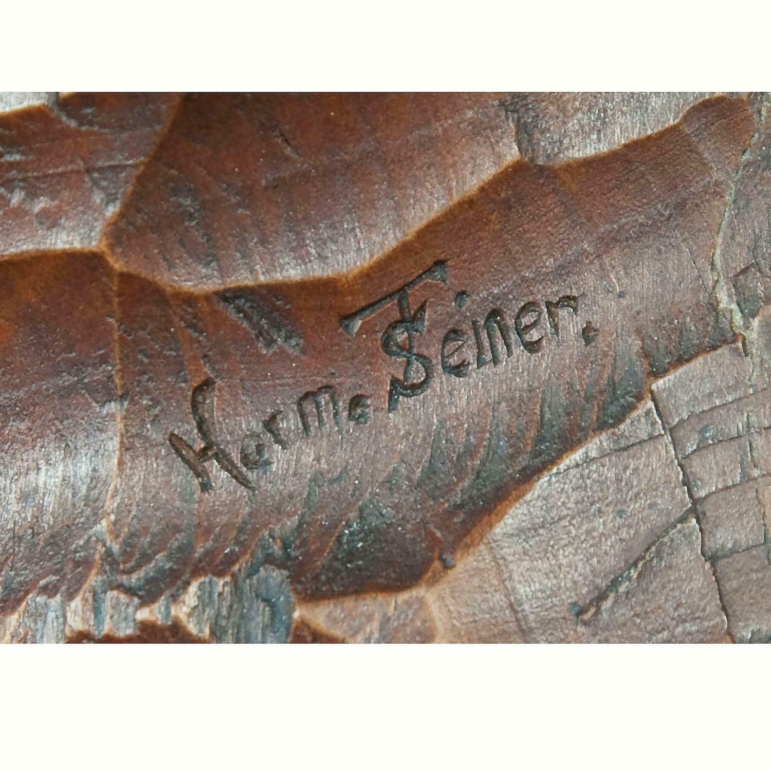 Relief Woodcarving By Hermann Steiner Meran 19th Century photo vinterior