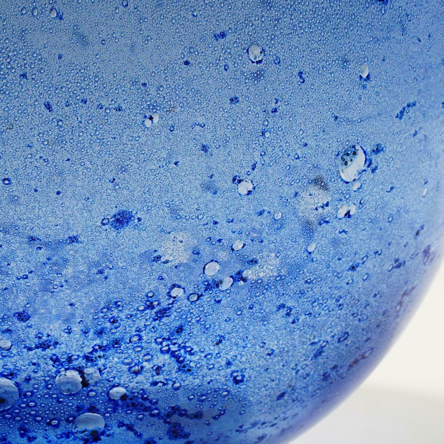 Home Decor Monumental Ercole Barovier, Barovier & Toso Efeso Blue Vase, 1964 photo