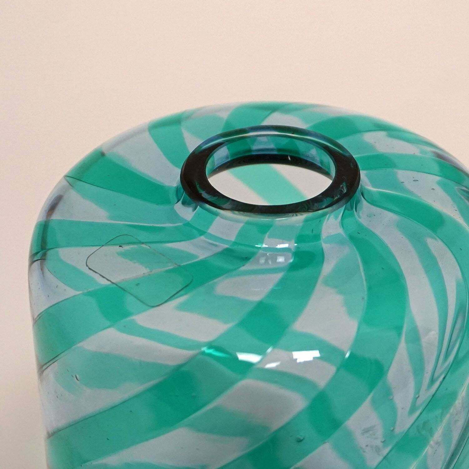 Veart Vintage Murano Art Glass Vase By Mario Ticco ''Attr.'' photo for sale