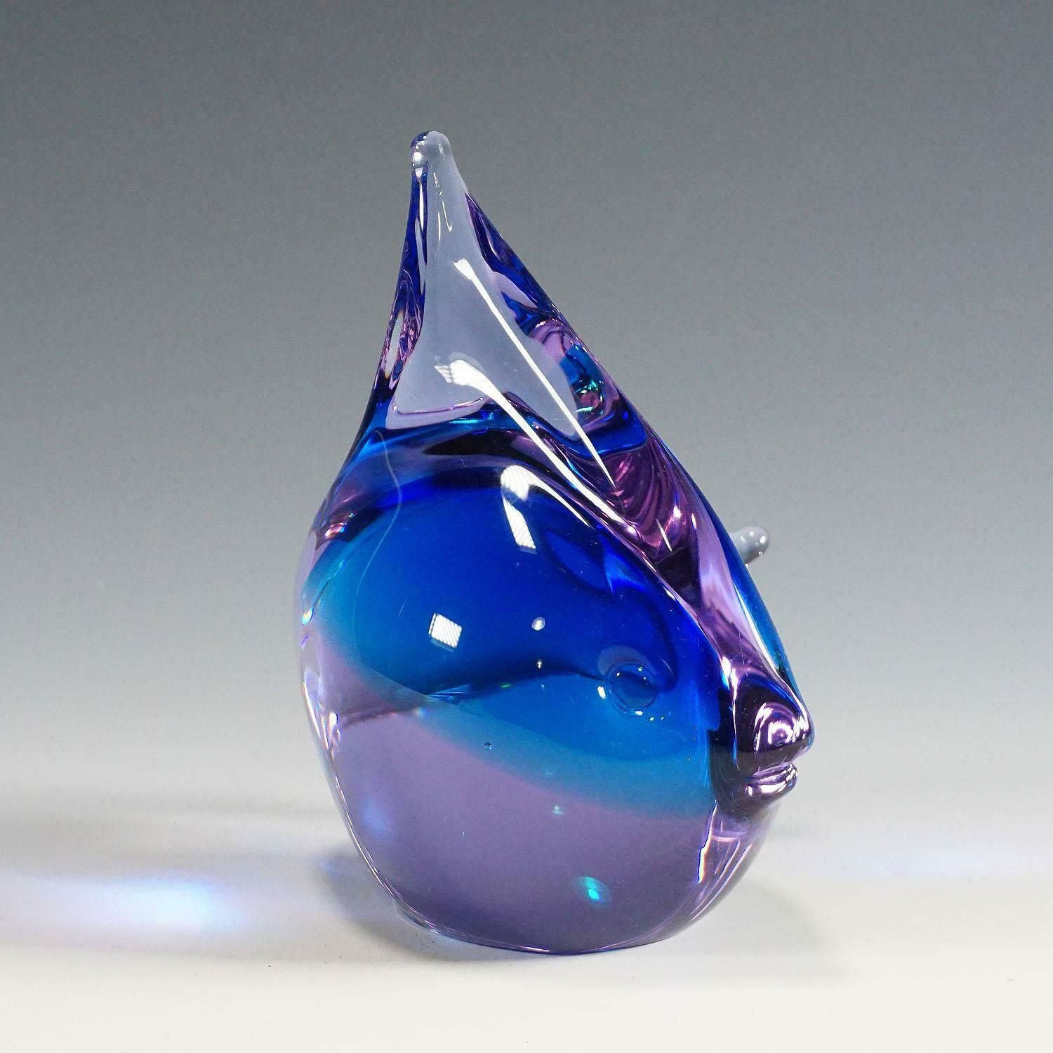 Murano Fish Sculpture By Livio Seguso For Gral, Germany, Ca. 1970ties photo for sale