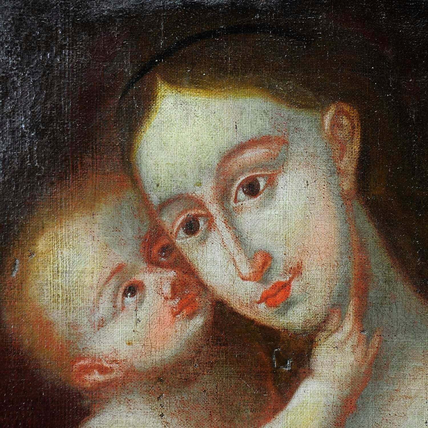 Schilderij – Miraculeus Beeld Van Insbruck, Maria Met Kind, Naar Cranach photo Kunst