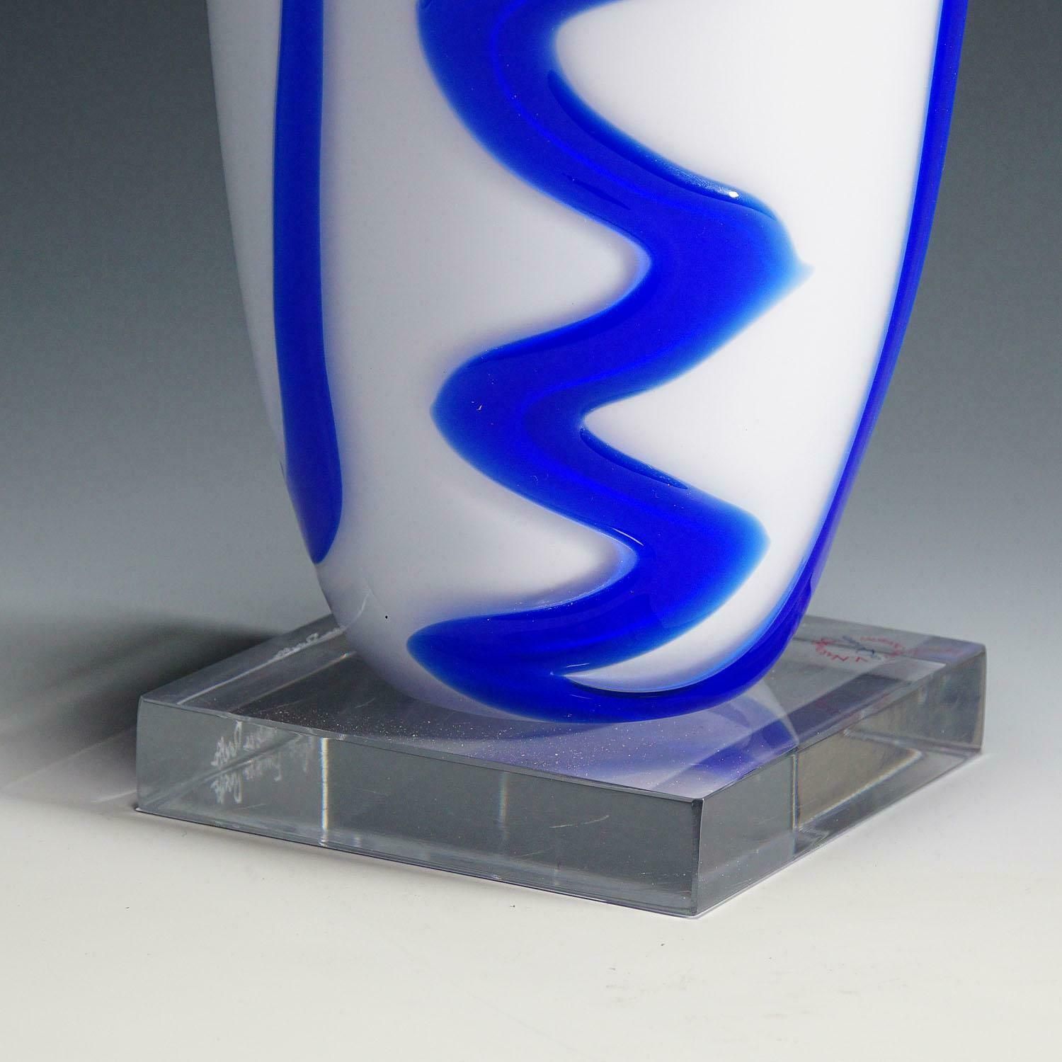Large Murano Art Glass Vase By Francesca Rosella For V. Nason & C. photo 1038.0