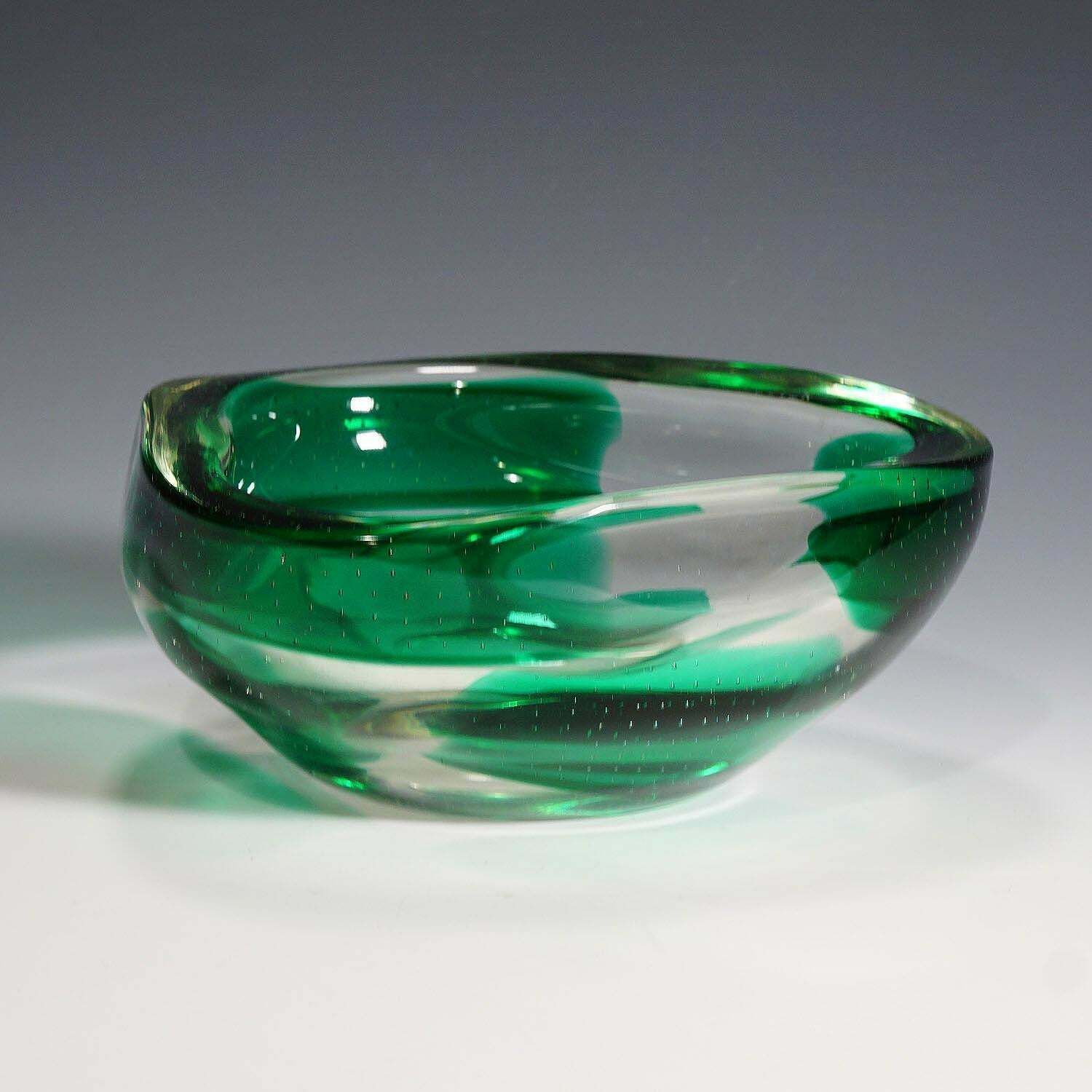 Dino Martens For Aureliano Toso Coppa Pesante Glass Bowl, 1940s photo furniture