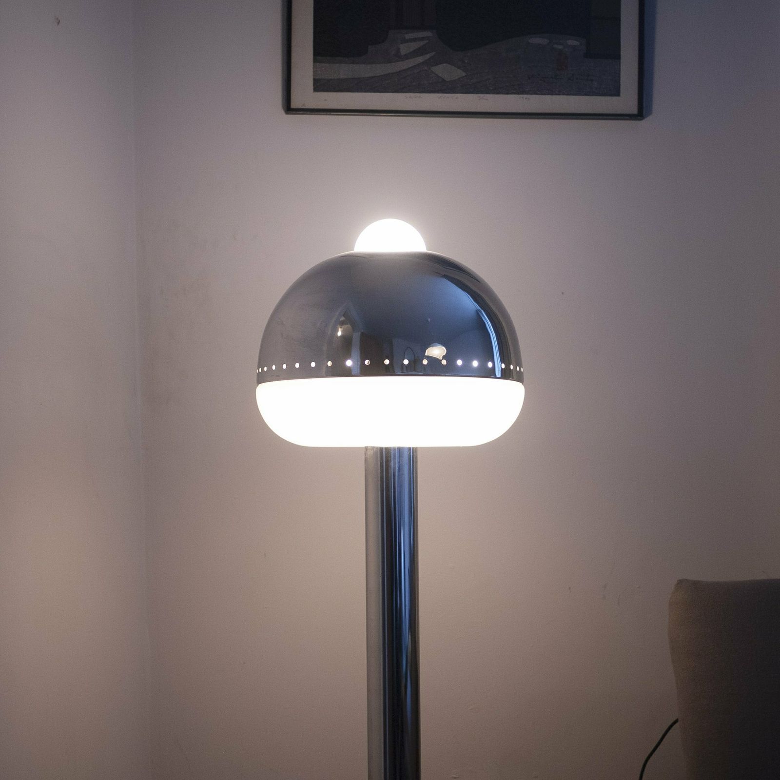 photo vintage Pair Of Italian Space Age Mushroom Lights By Goffredo Reggiani By Reggiani Illuminazione, 1970s