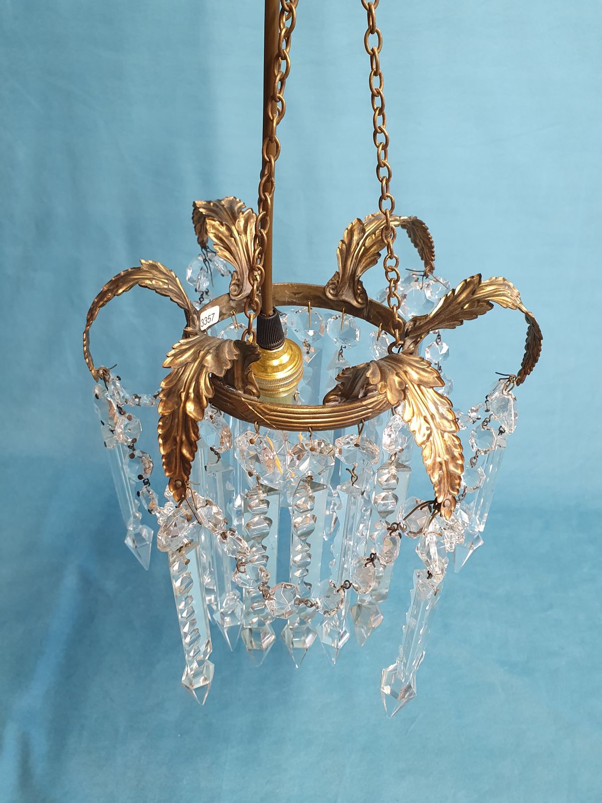 Early 20th Century Small Lustre Chandelier photo Lighting