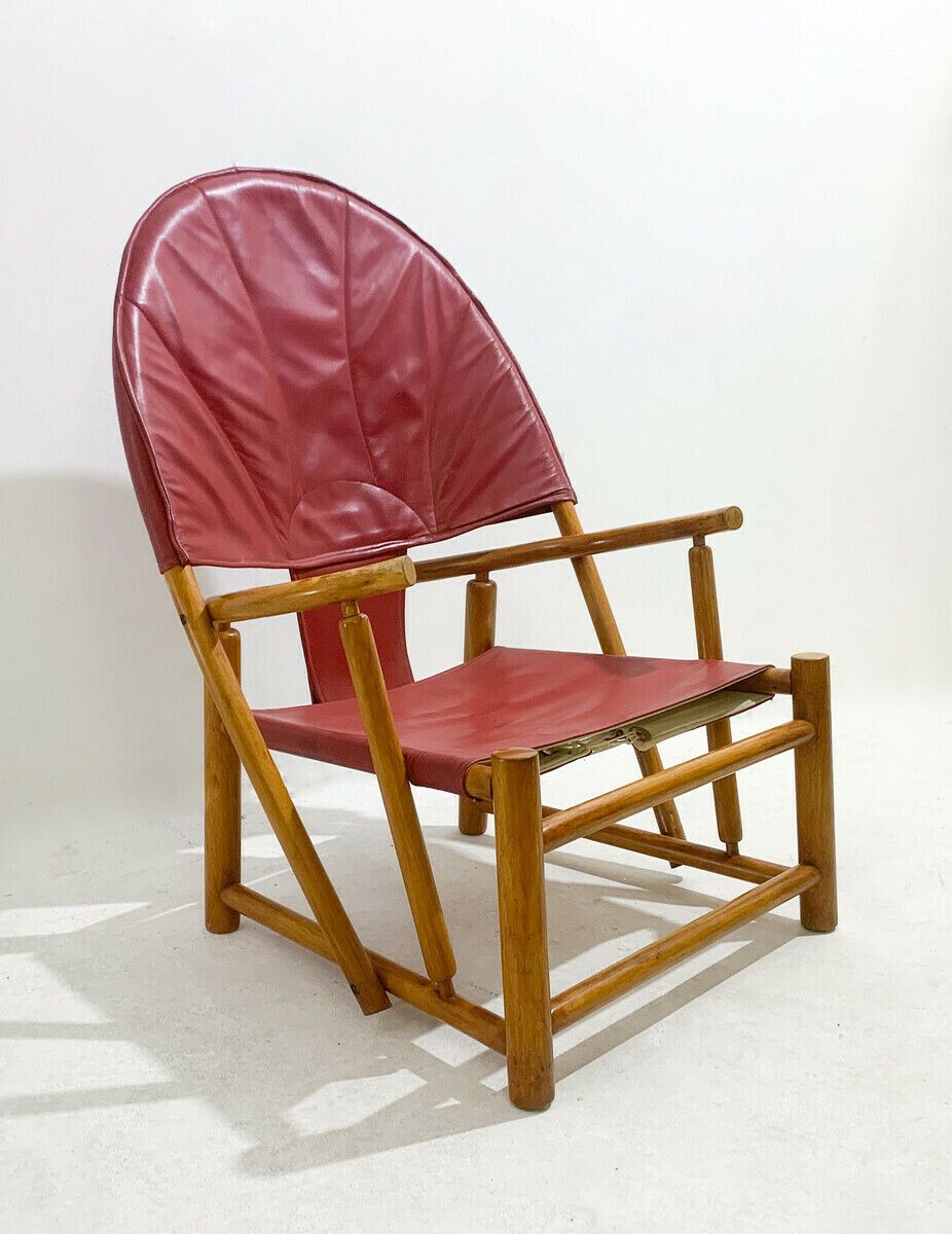 Red "G23" Hoop Armchair By Piero Palange & Werther Toffoloni photo furniture