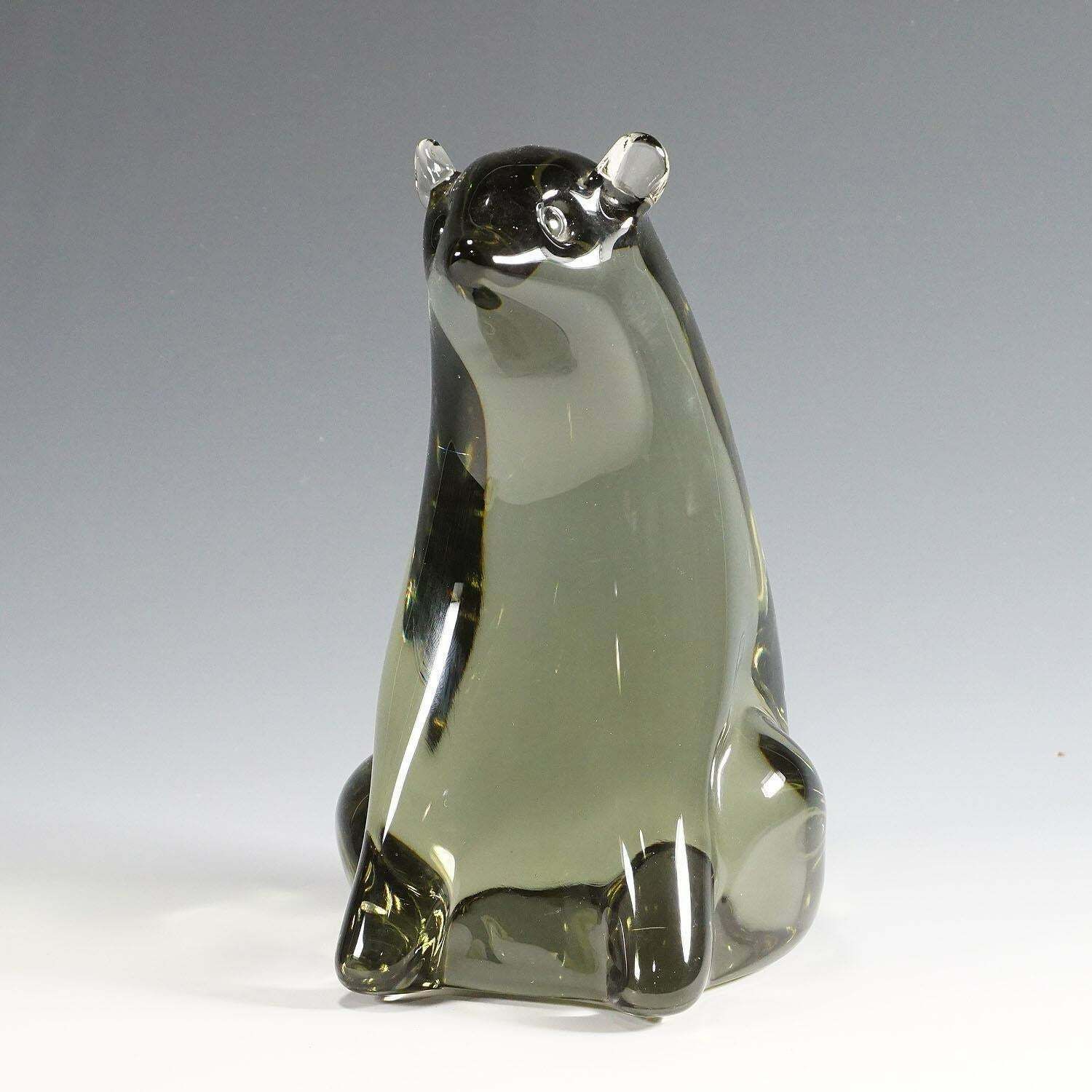 Great Sculpture Of A Bear Designed By Livio Seguso, Ca. 1970ties photo furniture