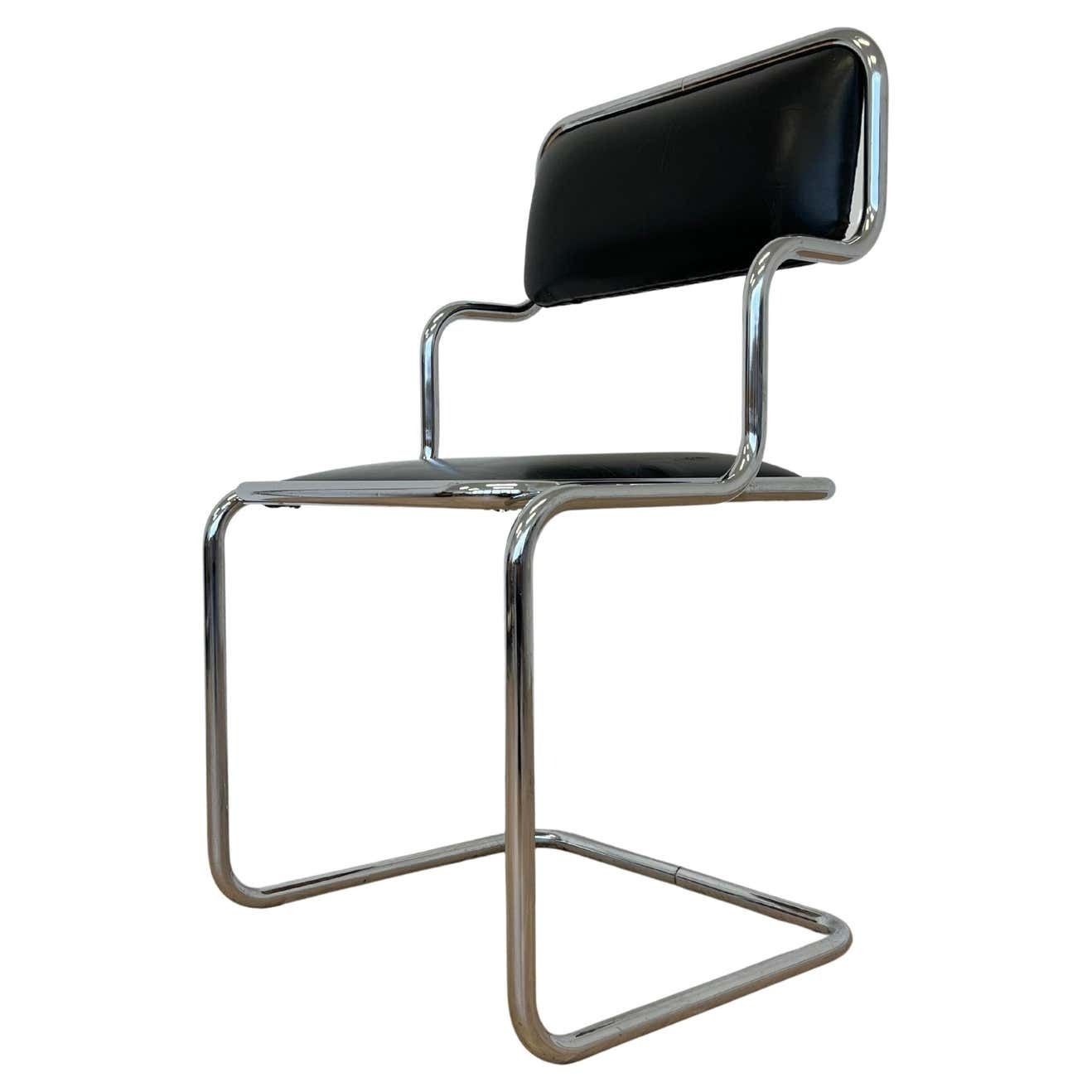 Mid Century Chrome Chair By Arch  Ladislav Vrátník For Restaurant In Prag 1970s