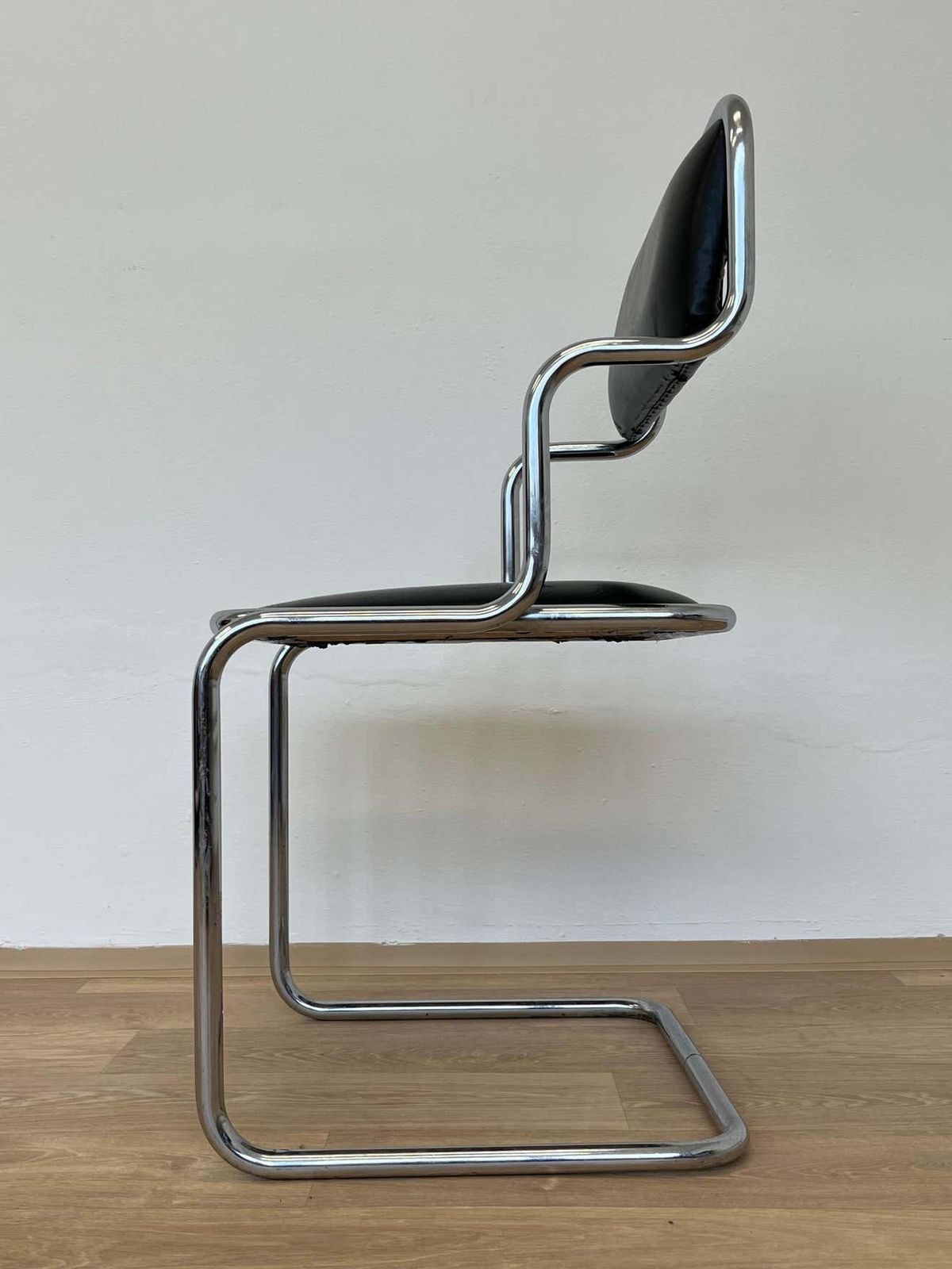 Mid Century Chrome Chair By Arch  Ladislav Vrátník For Restaurant In Prag 1970s photo for sale