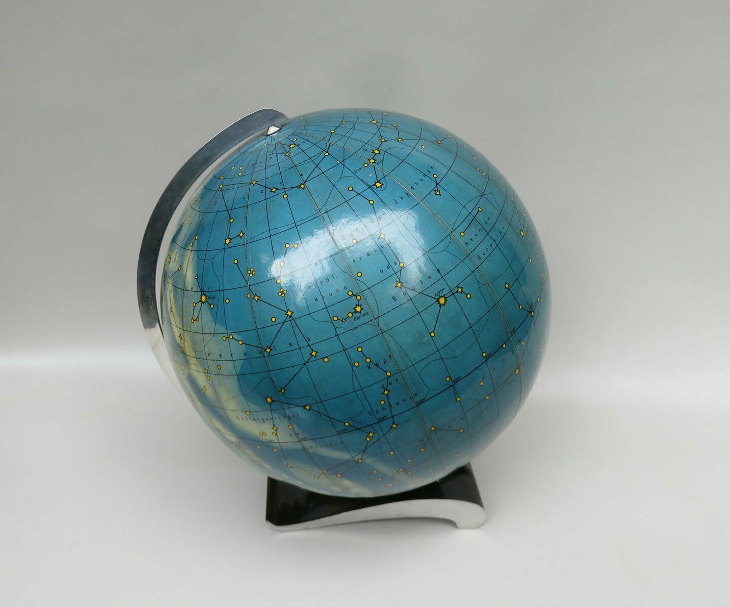 8914.8 Extraordinary Globes Columbus Duo Earth Globe And Columbus Celestial Globe, 1950s, Set Of 2 photo