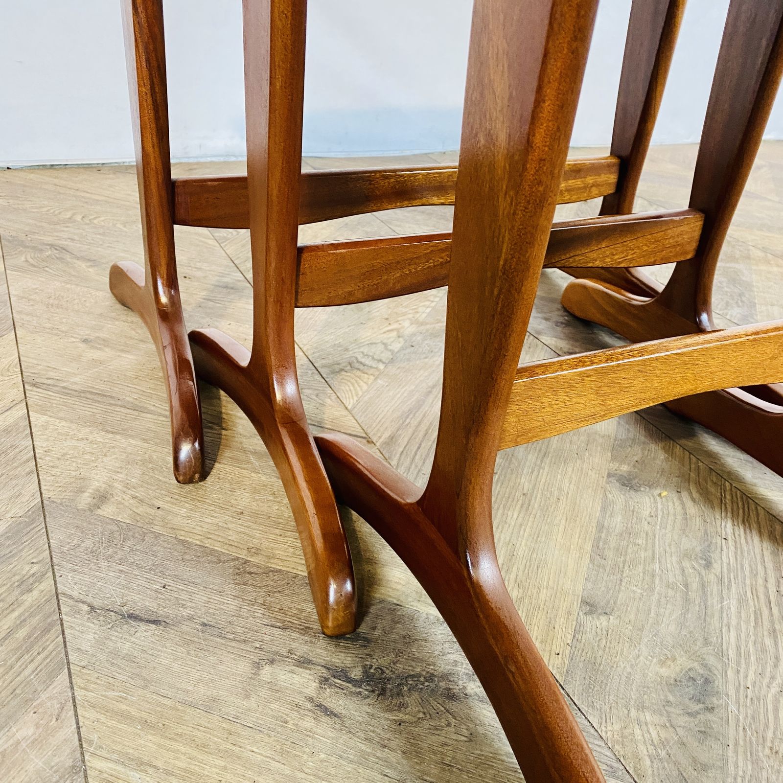 Vintage Teak Nest Of Tables, Set Of 3, 1970s photo vintage