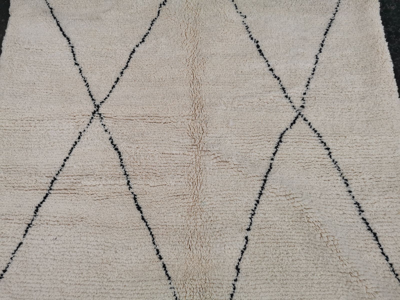 No Custom Fees. 170x170 Cm Handmade Moroccan Square Berber Rug. Natural Wool. Beni Ouarain Carpet photo vinterior