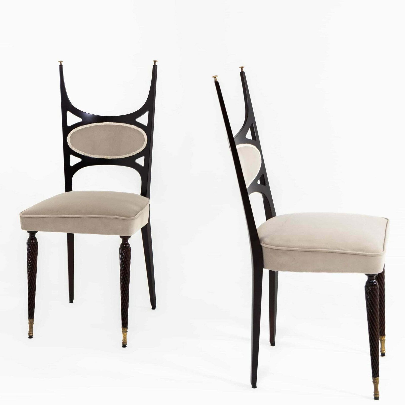 Dining Room Chairs In The Style Of Paolo Buffa Italy 1950s