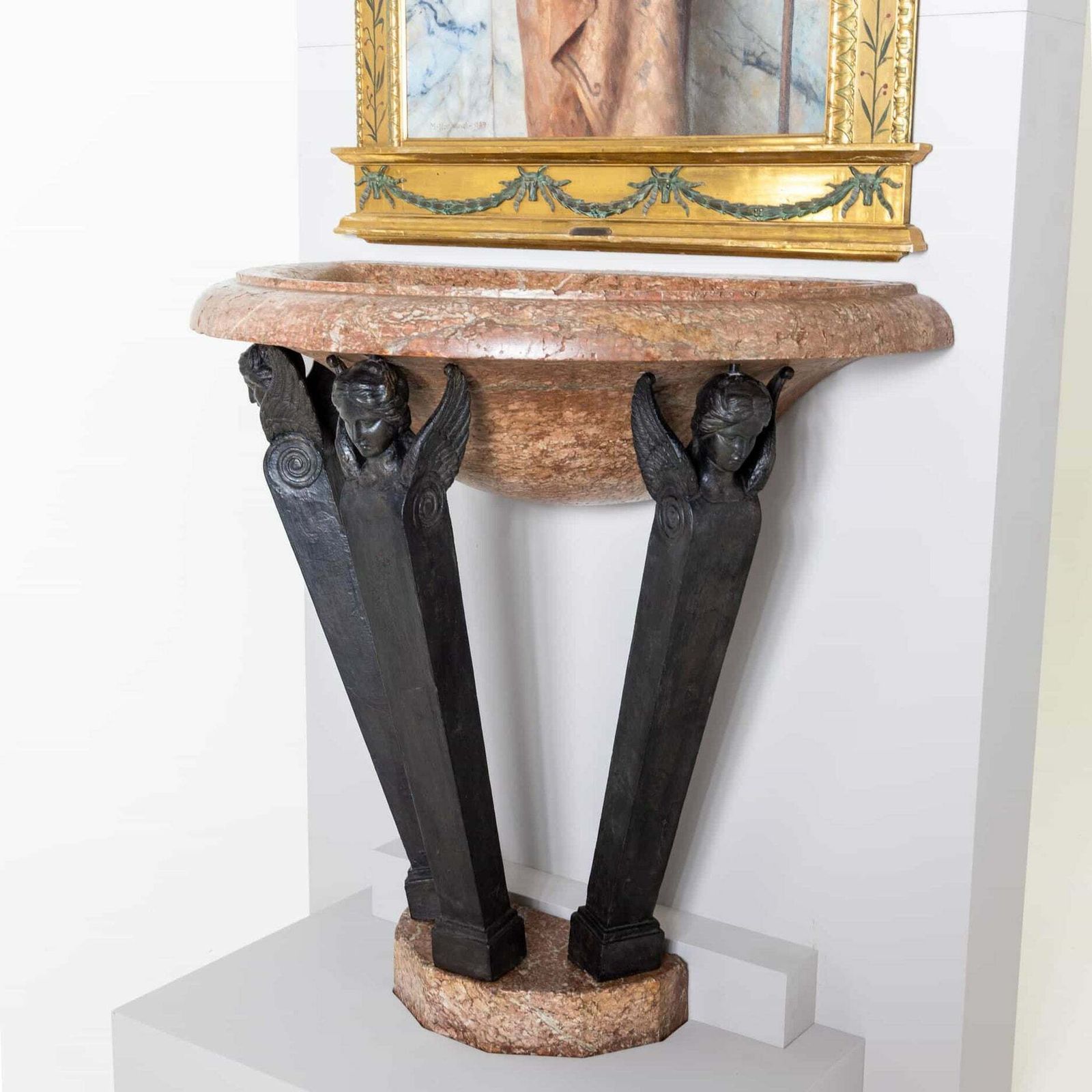 photo furniture Empire Wall Fountain Probably France Around 1800