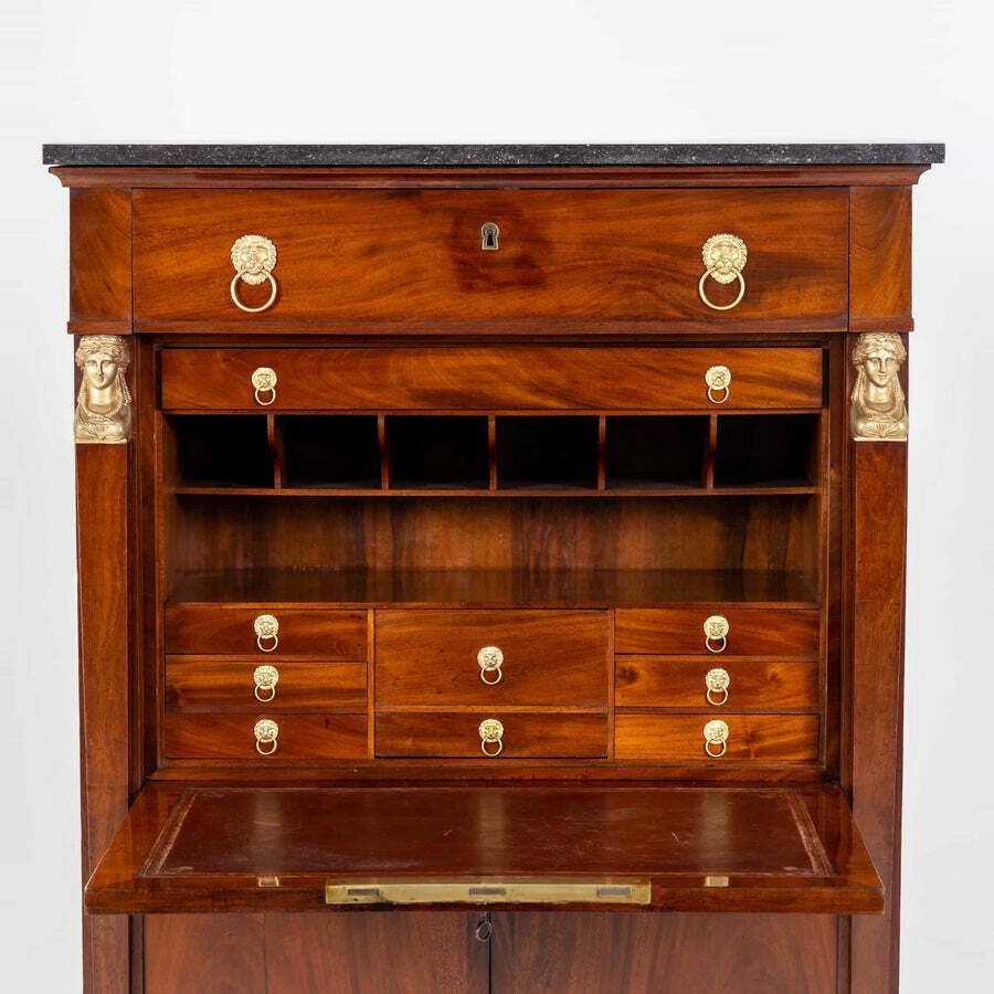 Empire Secretary à Abattant, France Around 1810 photo Furniture